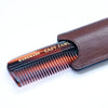 Hair Comb with Leather Case